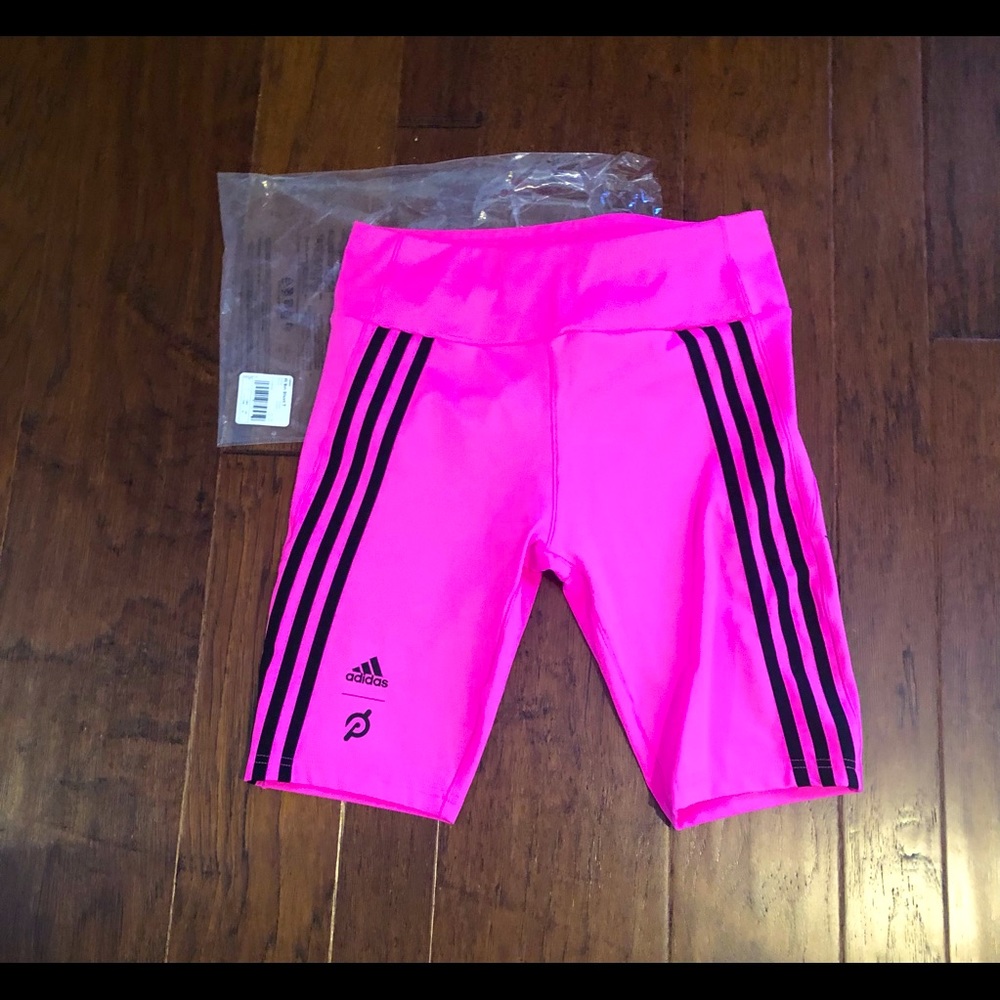 NWT Peloton Adidas Pink 9” shorts